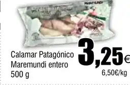 Cash FROIZ Calamar Patagónico Maremundi entero oferta