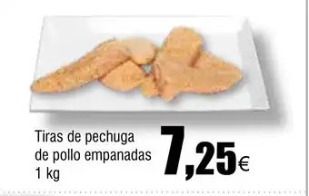 Cash FROIZ Tiras de pechuga de pollo empanadas oferta
