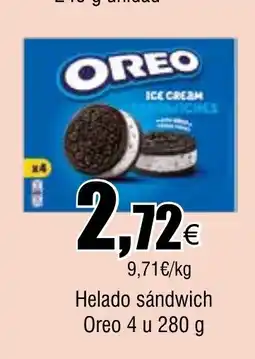 Cash FROIZ OREO Helado sándwich oferta