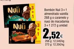 Cash FROIZ Bombón Nuii 3+1 almendrado vainilla oferta