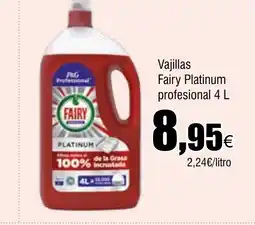 Cash FROIZ Vajillas Fairy Platinum profesional oferta