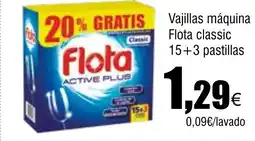 Cash FROIZ Vajillas máquina Flota classic 15+3 pastillas oferta