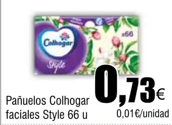 Cash FROIZ Pañuelos Colhogar faciales Style oferta