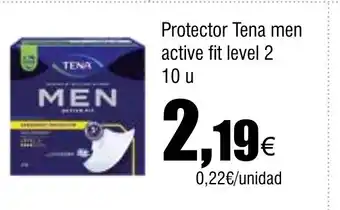 Cash FROIZ Protector Tena men active fit level 2 oferta