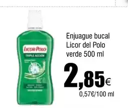 Cash FROIZ Enjuague bucal Licor del Polo verde oferta