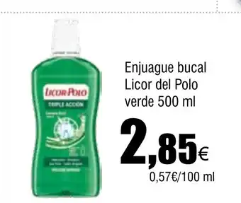 Cash FROIZ Enjuague bucal Licor del Polo verde oferta