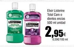 Cash FROIZ Elixir Listerine Total Care o dientes encías oferta