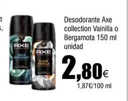 Cash FROIZ Desodorante Axe collection Vainilla o Bergamota oferta