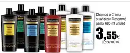 Cash FROIZ Champú o Crema suavizante Tresemmé gama oferta