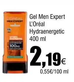 Cash FROIZ Gel Men Expert L'Oréal Hydraenergetic oferta