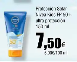 Cash FROIZ Protección Solar Nivea Kids FP 50+ oferta