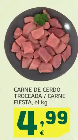 HiperDino Carne de cerdo troceada / carne fiesta oferta
