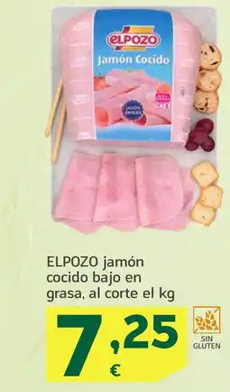 HiperDino ELPOZO jamón cocido bajo en grasa oferta