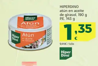 HiperDino HIPERDINO atún en aceite de girasol oferta