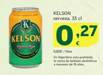 HiperDino KELSON cerveza oferta