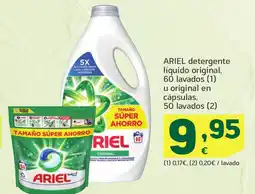 HiperDino ARIEL detergente líquido original, 60 lavados oferta