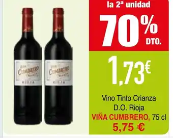 Minymas VIÑA CUMBRERO Vino Tinto Crianza D.O. Rioja oferta