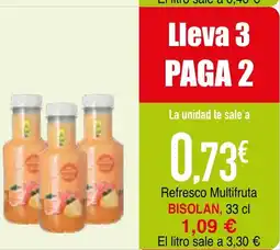 Minymas BISOLAN Refresco Multifruta oferta