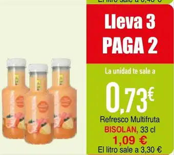 Minymas BISOLAN Refresco Multifruta oferta