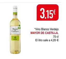 Minymas MAYOR DE CASTILLA Vino Blanco Verdejo oferta
