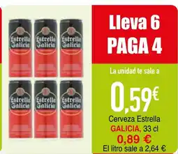 Minymas GALICIA Cerveza Estrella oferta