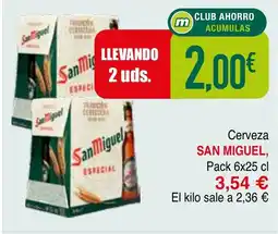 Minymas SAN MIGUEL Cerveza oferta