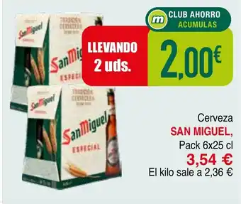 Minymas SAN MIGUEL Cerveza oferta