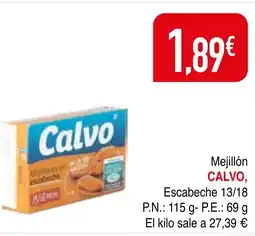 Minymas CALVO Mejillón oferta