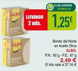 Minymas ALBO Bonito del Norte en Aceite Oliva oferta