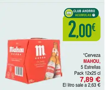 Minymas MAHOU Cerveza oferta