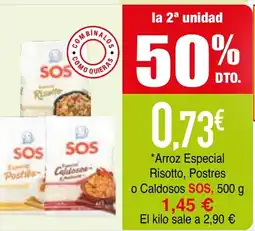 Minymas SOS Arroz Especial Risotto, Postres o Caldosos oferta