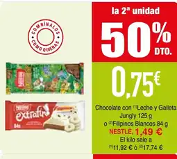 Minymas NESTLE Chocolate con Leche y Galleta Jungle oferta