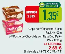 Minymas LA LECHERA Copa de Chocolate Fresa oferta
