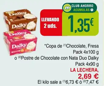 Minymas LA LECHERA Copa de Chocolate Fresa oferta