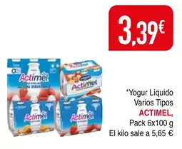 Minymas ACTIMEL Yogur Líquido Varios Tipos oferta