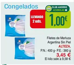 Minymas ALTEZA Filetes de Merluza Argentina Sin Piel oferta