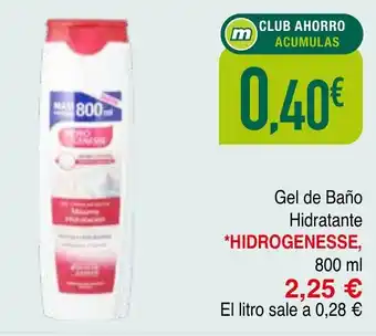 Minymas HIDROGENESSE Gel de Baño Hidratante oferta