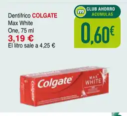 Minymas COLGATE Dentifrico Max White One oferta