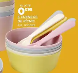GiFi 5 cuencos de pícnic oferta