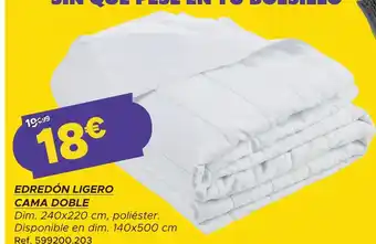 GiFi Edredón ligero cama doble oferta