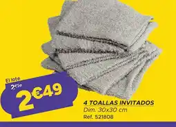 GiFi 4 toallas invitados oferta