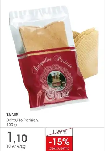 Supermercados Plaza TANIS Barquillo Parisien oferta