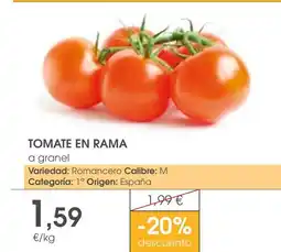 Supermercados Plaza Tomate en rama oferta