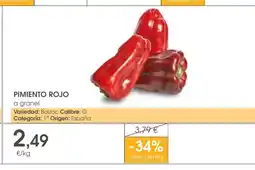 Supermercados Plaza Pimiento rojo oferta