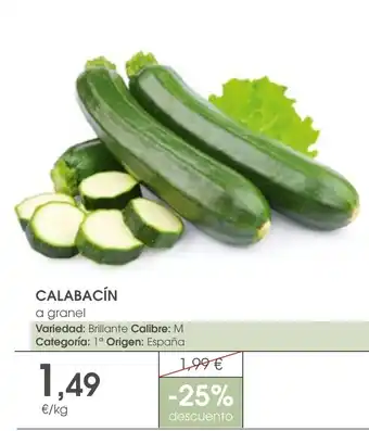 Supermercados Plaza Calabacín oferta