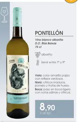 Supermercados Plaza Vino blanco albariño D.O. Rías Baixas oferta