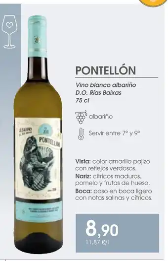 Supermercados Plaza Vino blanco albariño D.O. Rías Baixas oferta