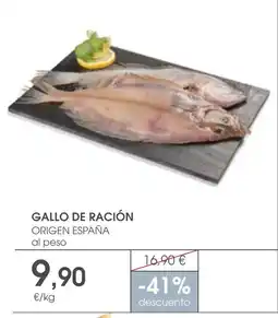 Supermercados Plaza Gallo de ración oferta