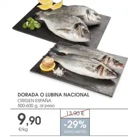 Supermercados Plaza Dorada o lubina nacional oferta