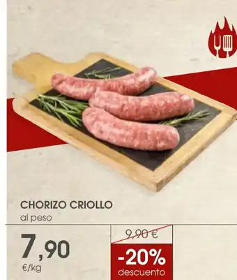 Supermercados Plaza Chorizo criollo oferta